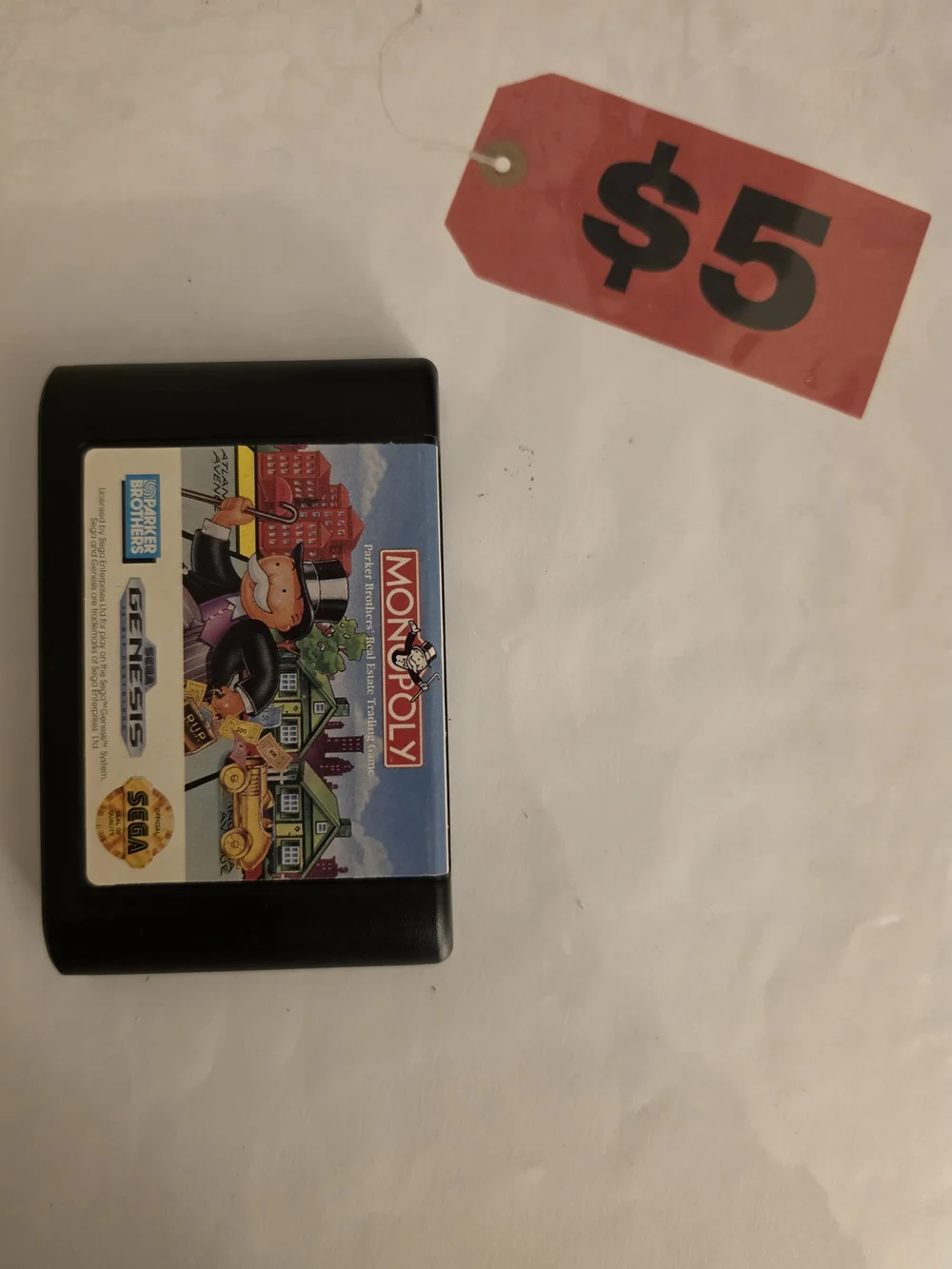 Sega Genesis 1991 Monopoly Game Only